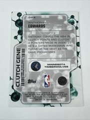 2025-26 Topps Chrome Anthony Edwards Clutch Gene Blue Refractor #88/150 CG-4
