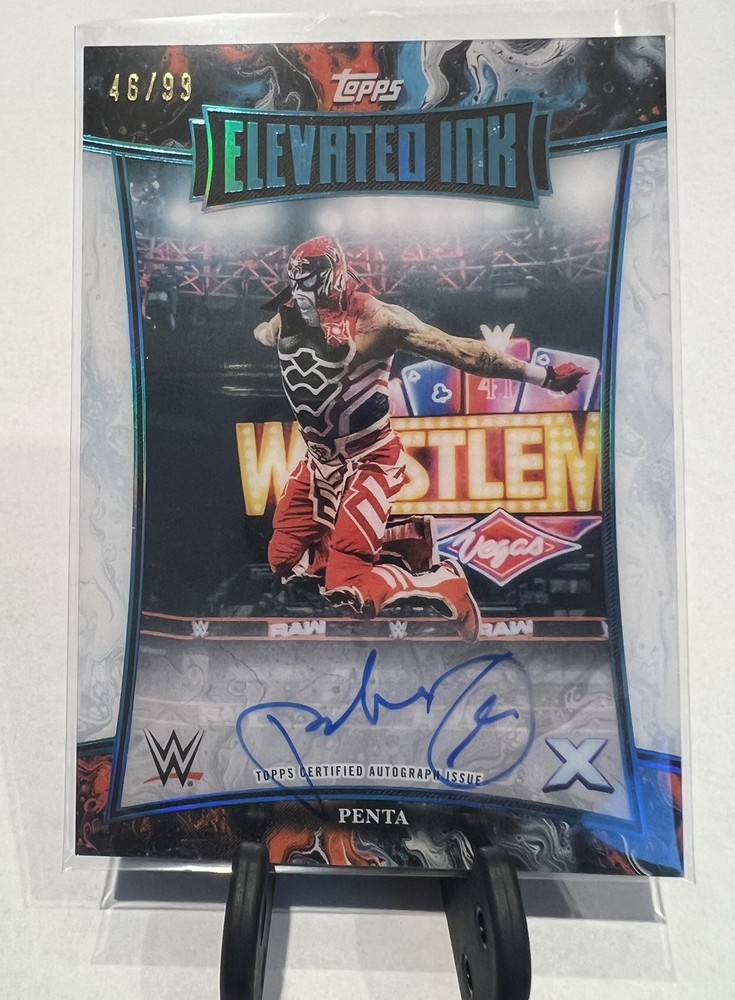 2025 TOPPS EXALTED WWE PENTA ELEVATED INK ON CARD AUTOGRAPH OUT OF /99