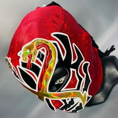Doctor X Semi Professional Wrestling Lucha Libre Mask Luchador Mascara Red Black