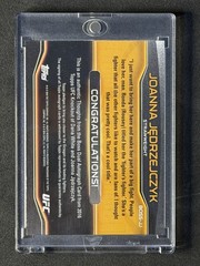 2016 Topps UFC Knockout Dana White Joanna Jędrzejczyk Dual Auto /50