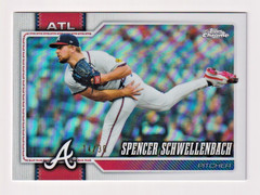 2026 Topps Chrome White Refractor #80 Spencer Schwellenbach #14/30 Atlanta