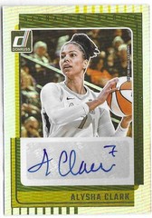 2025 Donruss WNBA Alysha Clark Signature Series Laser Holo Auto