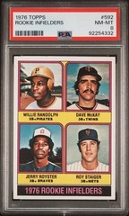 1976 Topps Willie Randolph RC #592 PSA 8 New PSA Case
