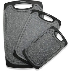 Cutting Boards for Kitchen, Large-Small Board Set of Large, Dark Gray