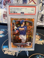 2025 Bowman Sapphire Edition Chrome Prospects Malcolm Moore #BCP-129 Orange /25