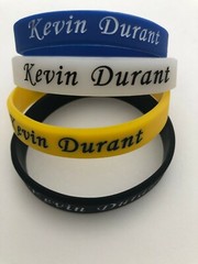Kevin Durant Yellow, Blue ,Black,white Silicone Wristband Bracelet