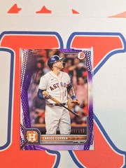 2022 Bowman Carlos Correa Astros Purple /199