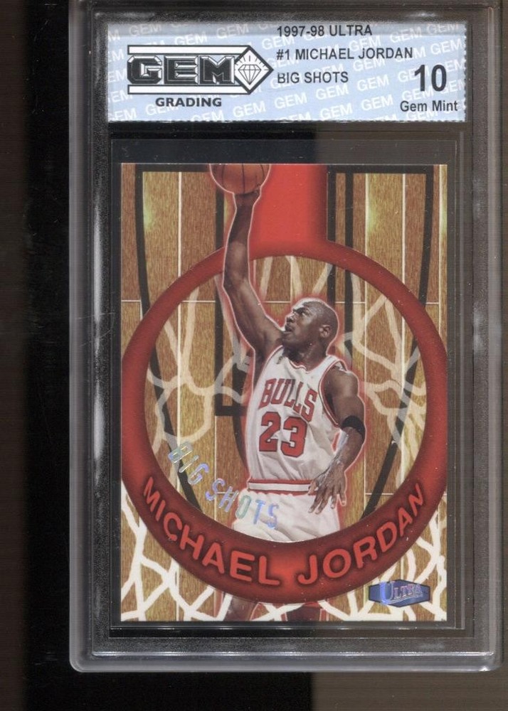 1997-98 Michael Jordan Ultra Big Shots #1 Gem Mint 10 Chicago Bulls GOAT MVP HOF