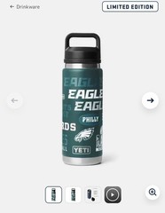 YETI 26oz Rambler GO BIRDS Philadelphia Eagles Limited Edition
