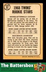 1968 Topps #301 George Mitterwald/Rick Renick Rookie Stars VG/VGEX X3788170