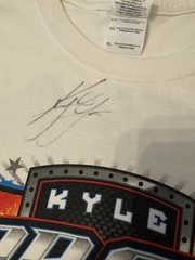 Rare Signed 2012 Kyle Larson 5 NASCAR Champion Racing White Shirt Size XL