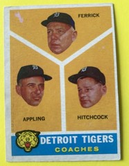 1960 Topps #461 Ferrick/Appling/Hitchcock Tigers Coaches VGEX * Jsnicestuff*