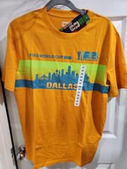 Fifa World Cup 2026 Dallas Shirt In Orange Size M New with Tags