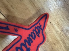 Atlanta Braves #1 Foam Tomahawk Vintage Team Souvenir Fan Merchandise NM