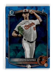 Joseph Dzierwa 2025 Bowman Draft Sapphire 1st #BDC-186 Baltimore Orioles