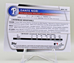 2025 Bowman Draft Chrome Dante Nori #BDC-33