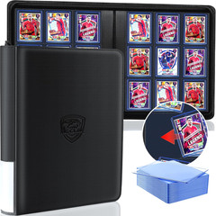 Top Loader Binder – Holds 324 Cards ,9-Pocket Side-Loading Card Binder Ringless