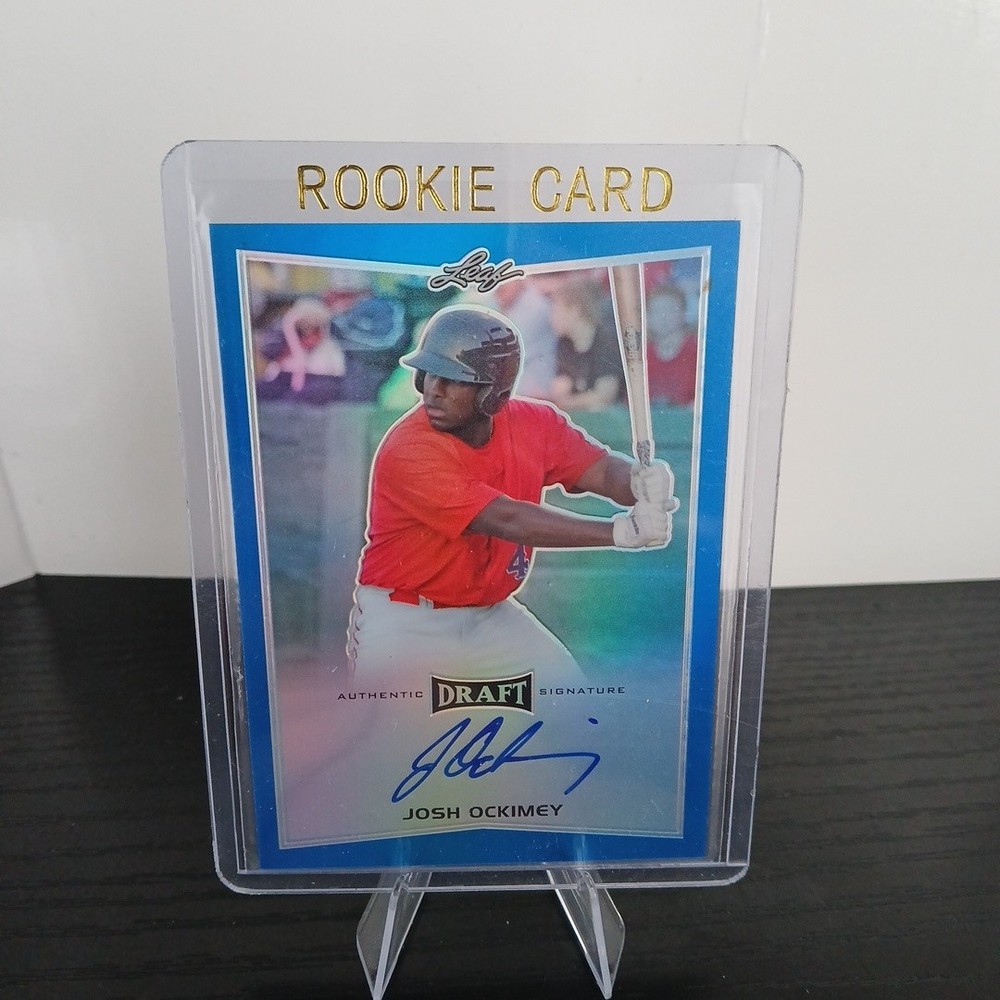 2016 Leaf Metal Draft – Josh Ockimey #BA-JO1 Blue Prismatic 7/25 (AU, RC)