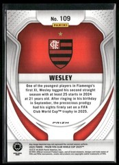 2025 Panini Prizm FIFA Club World Cup Wesley França #109 Seismic Prizms