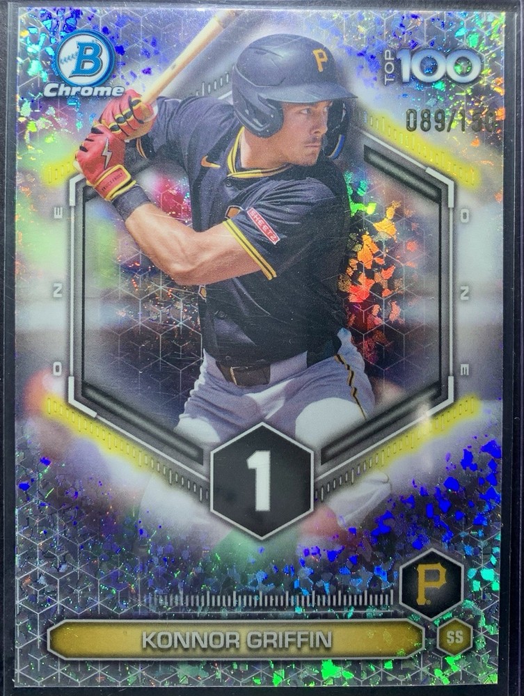 Konnor Griffin 2026 Bowman Chrome #BTP-1 Top 100 Mini Diamond Refractor 089/150