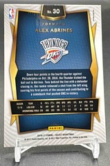 2016-17 Panini Select Alex Abrines #30 Silver Prizms RC Concourse Thunder