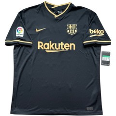 2020/21 Barcelona Away Jersey #10 Messi XL Nike Soccer La Liga farewell Black
