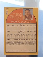 1990-91 NBA Hoops – Mark Jackson #205 Menendez Brothers In The Background