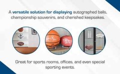 BCW Deluxe Clear Acrylic Large Ball Display Stand Basketball Baseball Football