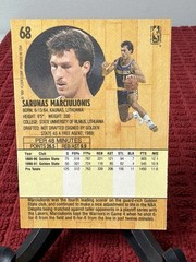 1991 Fleer Sarunas Marciulionis #68 Golden State Warriors