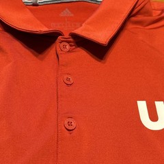 Adidas USA National Team Mens L Red, Grey, And Navy Blue Golf Polo Shirt
