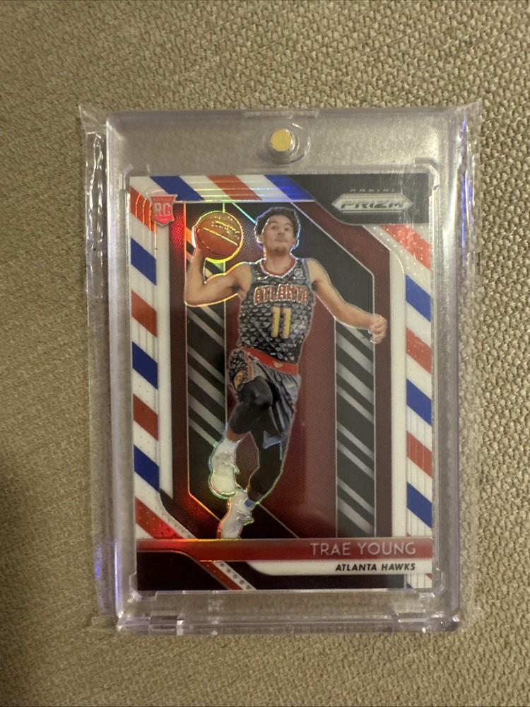 2018-19 Panini Prizm – Trae Young #78 Red White & Blue Prizm (RC)