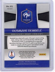 Ousmane Dembele 2018 Panini Prizm World Cup #85 Mojo Prizm