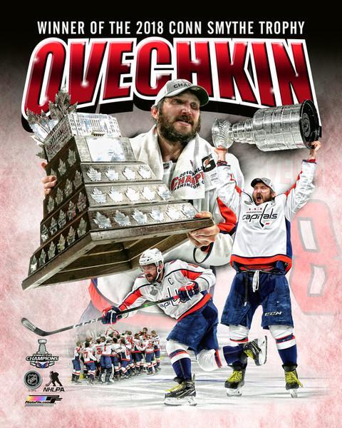 ALEX OVECHKIN 2018 NHL Conn Smythe Trophy Winner Composite 8X10 PHOTO