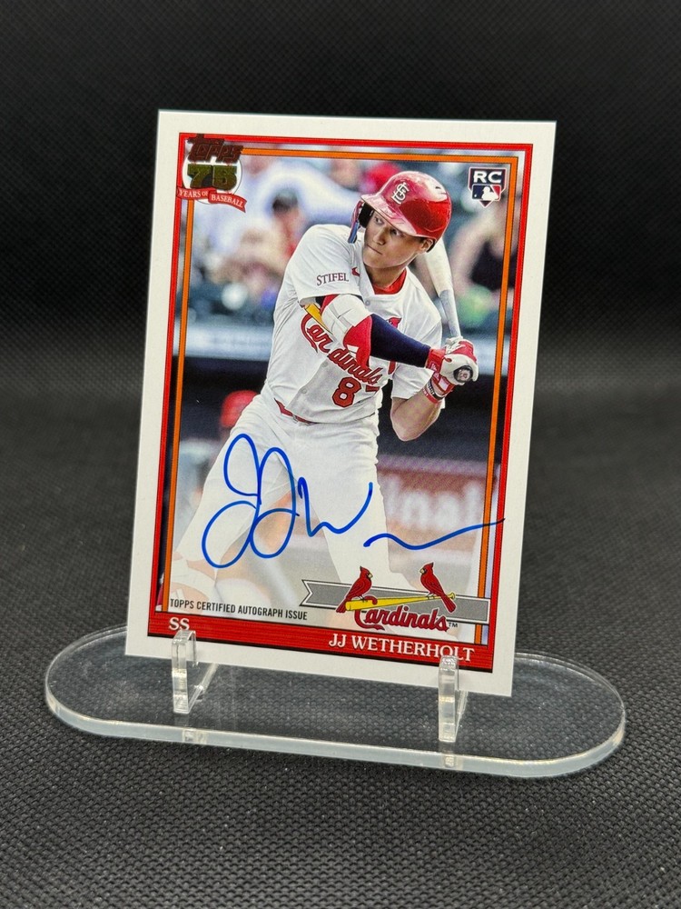 2026 Topps Series 2 JJ Wetherholt #91A-JJW 1991 Topps Auto RC Cardinals