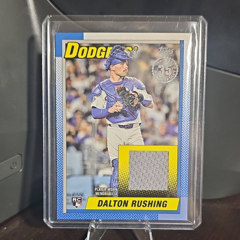 Topps 2025 Update Dalton Rushing RC 35 Year 1990 Baseball Patch Relics #90RU-DR