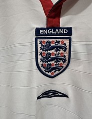 Umbro England National Team Soccer Jersey White/Red/Navy Officially Licensed (L)