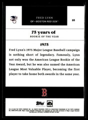 2022 Topps Rookie of the Year 75th 18 Fred Lynn Boston Red Sox