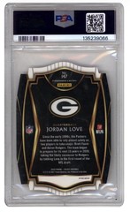 2020 Panini Select- Premier Level Jordan Love #147 Red Prizm Die-Cut (RC) PSA 10