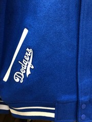 BROOKLYN DODGERS WOOL VARSITY JACKET MEN ROYAL BLUE /WHITE THROW BACK
