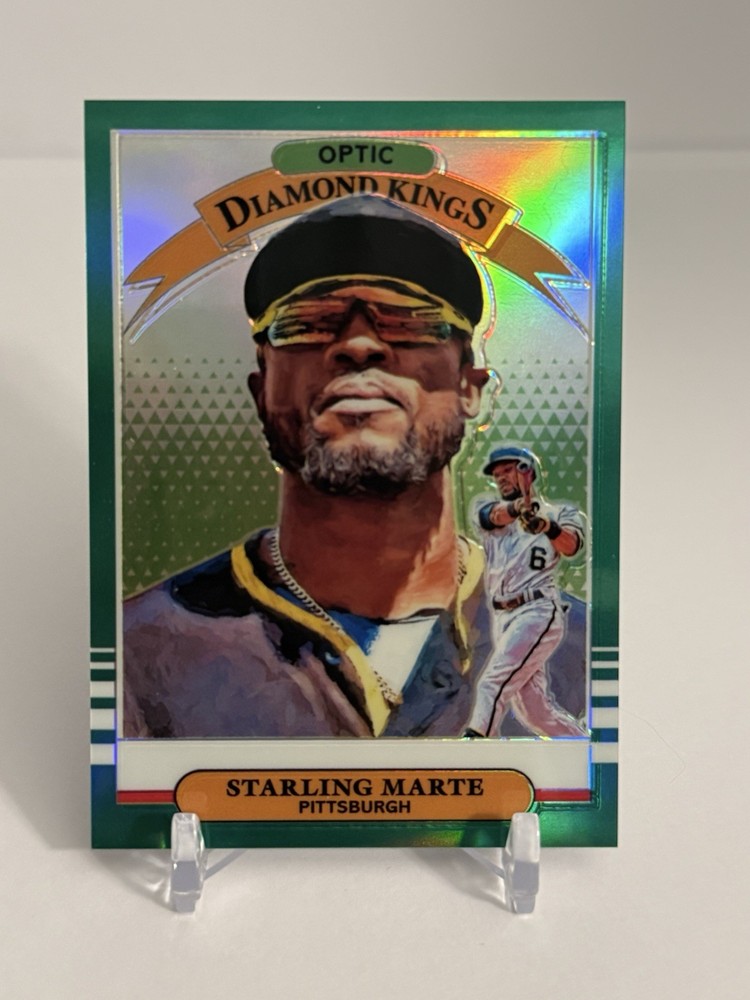 STARLING MARTE 2019 Panini Donruss Optic Diamond Kings GREEN PRIZM /5 #24 PITT