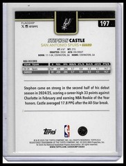 2025-26 Topps #197 Stephon Castle Rainbow Foilboard