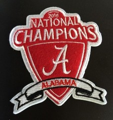 Alabama Crimson Tide-2015 National Champions Embroidered IRON ON PATCH NCAA 4×3&Prime;