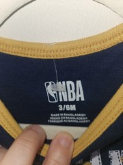 Baby 3-6 Months NBA New Orleans Pelicans Bodysuit Navy Blue Gold NWOT