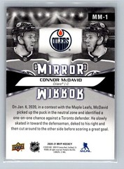2020-21 Upper Deck MVP – Mirror Mirror #MM-1 – Connor McDavid