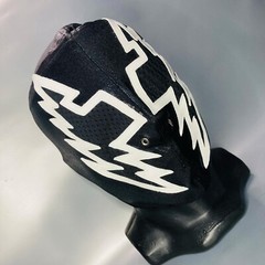 Electric Wrestling Lucha Libre Semi Professional Grade Mascara Luchador Black