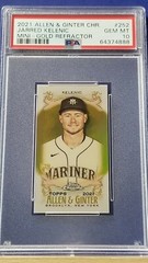 Jarred Kelenic – 2021 Allen & Ginter Chrome Mini Gold Refractor RC PSA 10 #10/50