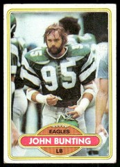 1980 Topps John Bunting #251 Philadelphia Eagles
