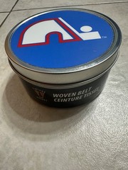 NHL QUEBEC NORDIQUES COLORADO AVALANCHE WOVEN BELT XL