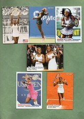 Venus & Serena Williams (USA) 8 card lot w/4 Serena Rookie cards(as pictured)