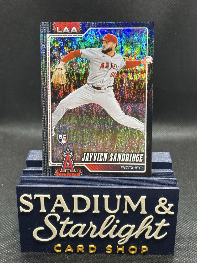 2026 Topps Series 2 JAYVIEN SANDRIDGE RC Black Sandglitter /10 #511 Angels